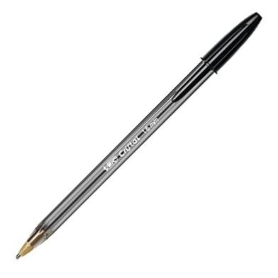 Bolígrafo BIC CRISTAL negro punta 1mm