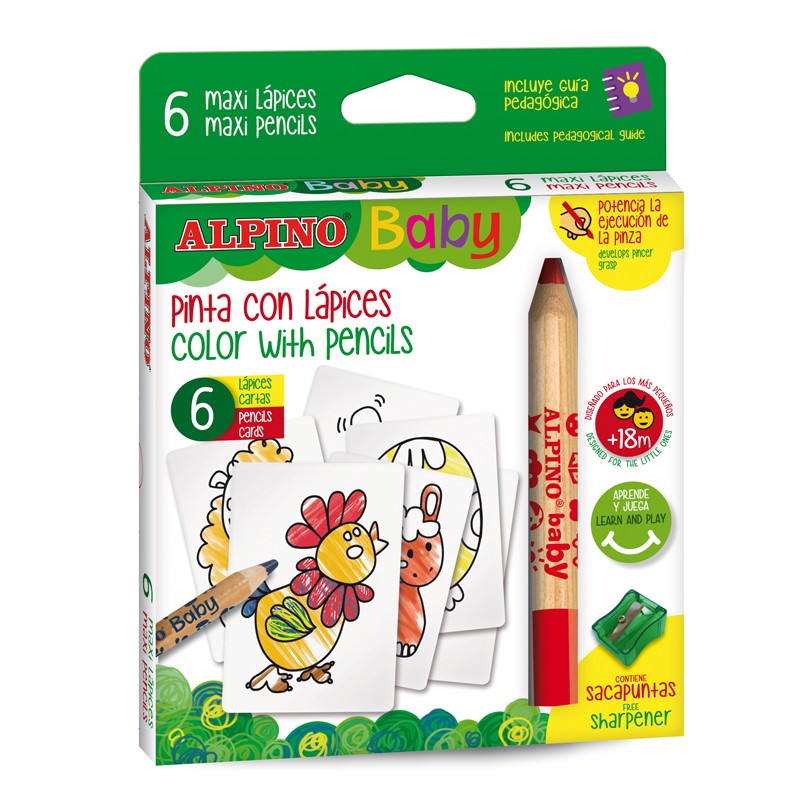 6 Lápices Alpino baby - La Granja