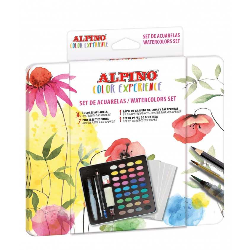 Set acuarelas watercolors alpino color experience 