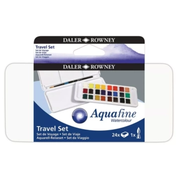 Set de 24 acuarelas c/pincel Aquafine